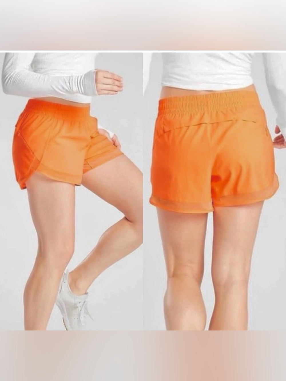 NWT Athleta 1X mesh racer run 4’ short